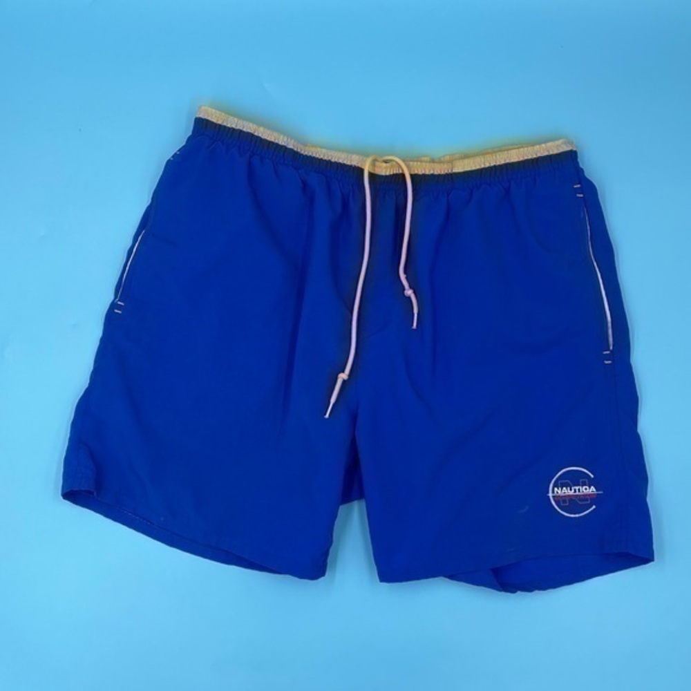 Vintage 5” NAUTICA Competition Embroidered Swim Shorts